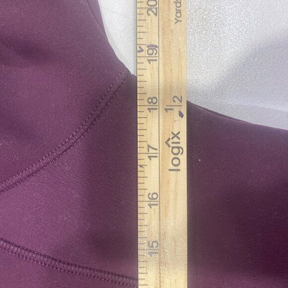 32 Degrees Heat Full Zip Jacket Womens Size S Burgundy Soft Pockets Athleisure - Picture 8 of 11